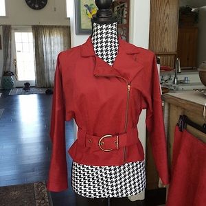 Vintage Champagne West Wine Colored Skirt Set Size Women's 6-8